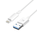 Miniatyrbillede 1 af 5: Lightning-kabel opladning og dataoverførsel Intensitet 1A Længde 1,5m Hvid