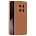 Miniatyrbillede 5 af 5: Coque til Honor Magic 7 Lite Silikone Glat Kamera Blok Beskyttet Brun kastanj