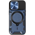 Miniatyrbild 1 av 5: Coque MagSafe - AVIZAR - iPhone 15 Pro Max - Inbyggd kam skydd - Blå - Bi-material Blå