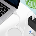 Miniatyrbillede 3 af 5: USB-C til USB-C Kabel 60W Opladning og synkronisering 1,8m Original Samsung Hvid