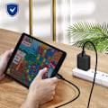 Miniatyrbillede 4 af 5: USB-C til Lightning Power Delivery 3A Opladning Synkronisering Akashi Sort