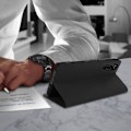 Miniatyrbillede 3 af 4: Folio-etui - AVIZAR - Sony Xperia 5 - Ægte Læder - Videostøtte - 3 Kortlommer Svart