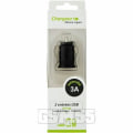 Miniatyrbillede 4 af 4: Biloplader - Moxie - 2 USB-porte 1A/2A - Hurtig opladning - Samtidig opladning - 3000mAh