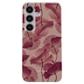 Pikkukuva 1 / 5: Coque Samsung Galaxy S24 ja S25 Elegantti Tender Kiss Burga Bordeaux -kuvio Röd