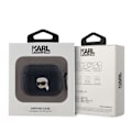 Miniatyrbillede 3 af 3: Étui til AirPods Pro Monogram med Karl Head Prægning Karl Lagerfeld Sort Svart