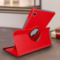 Miniatyrbild 3 av 4: Tabletfodral - AVIZAR - Samsung Galaxy Tab A8 10.5 2021 - Ekoskinn - Rotera 360° - Röd Röd