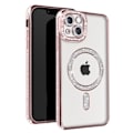 Pikkukuva 1 / 6: Timanttikotelo iPhone 14:lle - AVIZAR - Strassikivi Contour - Vaaleanpunainen - MagSafe Protection Rosa