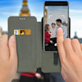 Miniatyrbillede 3 af 4: Smartphone Cover - 3XL - Universel - Sort - Glidefunktion - Kortholder Svart