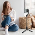 Pikkukuva 4 / 4: Perche Smartphone 2 in 1 - AVIZAR - Q08 - 1-akselinen stabilisaattori - Bluetooth-kaukosäädin - Musta