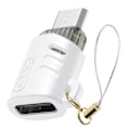 Miniatyrbild 1 av 6: USB-C Hona till Micro USB Hane Adapter Kompakt Vit XO Vit