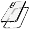Pikkukuva 1 / 6: Coque Intégrale AVIZAR Samsung S24 - Kova Takapaneeli Musta Karkaistu Lasi - MagSafe Suojaus Svart