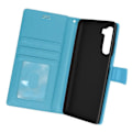 Miniatyrbillede 1 af 5: Motorola Moto G200 5G etui - AVIZAR - Flip Wallet Video Support - Blå Blå