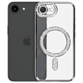 Pikkukuva 1 / 5: Coque Diamant pour iPhone 16e MagSafe Contour Strass Argent Grå