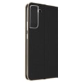 Miniatyrbillede 2 af 5: Samsung Galaxy S22 Case Kortholder Video Support Forcell Luna Book Guld Sort