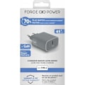 Miniatyrbild 4 av 4: Strömadapter - Force Power - Laddare 45W - Power Delivery - 100% Återvunnen plast - Grå Grå