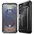 Pikkukuva 2 / 5: Samsung S25 Ultra Kestävä Koko Suojakuori Jalustalla Supcase Musta Svart
