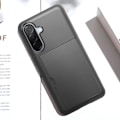 Miniatyrbillede 4 af 5: Slagfast cover til Samsung Galaxy A36 med skydekortlomme i sort Svart