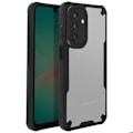 Pikkukuva 5 / 5: Samsung Galaxy A26 Suojakuori Vahvistetut Kulmat Musta Läpinäkyvä Svart