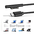 Pikkukuva 3 / 5: 45 W USB-C-latauskaapeli Surface Pro 7:lle, Pro 6:lle, Pro 5:lle, Pro 4:lle, Pro 3:lle ja Golle