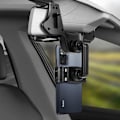 Miniatyrbillede 3 af 5: Smartphone bilholder - LINQ - 360° roterende bakspejl - Nem installation - Sort Svart