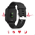 Miniatyrbillede 4 af 5: Vandafvisende Smartwatch IP67 Bluetooth Sundhedsovervågning Maxlife Sort Svart