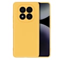 Pikkukuva 1 / 5: Xiaomi Redmi Note 14 Pro ja 14 Pro Plus Silikoninen Soft-Touch Kuori Keltainen Gul
