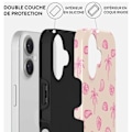 Pikkukuva 3 / 4: iPhone 16 Plus MagSafe Tough Antichoks Kuori Malli Beach Please Burga Rose Beige
