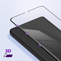 Pikkukuva 3 / 5: Suojakalvo - FORCE GLASS - Galaxy S21 Ultra - 9H+ kovuus - Murtumaton - Oleofobinen pinnoite Svart