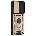 Miniatyrbillede 2 af 5: Coque til Samsung S25 Edge Ring Støtte med Kamera Beskyttelse Mayaxess Guld Gul