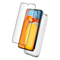 Miniatyrbillede 1 af 2: Cover til Xiaomi Redmi 14C 4G og hærdet glas skærm - 2 i 1 beskyttelsespakke