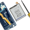 Pikkukuva 3 / 4: Sisäinen akku Galaxy A10 ja A7 2018 3300mAh malli EB-BA750ABU Valkoinen Vit