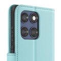 Pikkukuva 4 / 5: Kotelo Motorola Edge 60 Fusionille ja Edge 60 Lompakko 3D Kuvio Vaaleansininen Blå