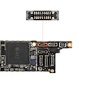 Pikkukuva 3 / 4: AVIZAR IR Camera FPC-liitin iPhone XR:lle Black - Uusi laadukas osa Svart