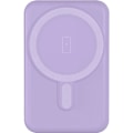 Pikkukuva 1 / 4: Ulkoinen akku BigBen Connected MagSafe 5000 mAh Magneetti USB A+C 10 W Purppura Lilla