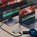 Pikkukuva 3 / 4: USB-C Hub 3x USB 1x HDMI 1x USB-C 1x 1 Micro-SD / SD Compact - Akashi Harmaa