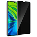 Miniatyrbillede 2 af 4: Xiaomi Mi Note 10/Note 10 Pro Anti-Spy hærdet glas transparent film sort Svart