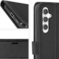 Pikkukuva 4 / 5: Kotelo Samsung A54 5G:lle - MAYAXESS - Lompakkoteline rannehihnalla - Musta Svart