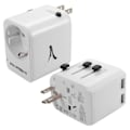 Pikkukuva 1 / 4: Akashi Matkailuliitin US/UK/AUS/CN EU:lle ja 2 USB-porttia - Valkoinen