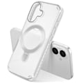 Miniatyrbild 4 av 6: Coque MagSafe för iPhone 16 Plus Antichock med Fällbart Stöd Vit Vit