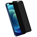 Miniatyrbillede 2 af 4: Beskyttelsesfilm - AVIZAR - iPhone 12 / 12 Pro - Tempereret glas 9H - Anti-spion - Sort Svart