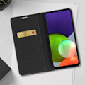 Pikkukuva 3 / 5: Samsung A53 5G Carbon Case Korttitelineen jalusta Forcell Luna Book Carbon Black Svart