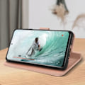 Miniatyrbillede 4 af 4: Rosa beskyttelsesetui til Xiaomi Mi 10T Lite - AVIZAR - Kortholder og ståfunktion rosa guld