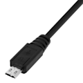 Miniatyrbild 4 av 4: Adapterkabel - HML - HDMI till Micro-USB - HD-visualisering - Enkel installation - Svart