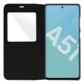 Miniatyrbillede 4 af 4: Hylster til Samsung Galaxy A51 - AVIZAR - Fuld beskyttelse - Øko-læder - Sort - Visningsvindue Svart