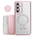 Pikkukuva 4 / 5: Coque Diamant pour Samsung Galaxy A26 MagSafe Contour Strass Rose Rosa