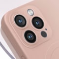 Pikkukuva 4 / 5: Suojakuori - Magsafe - iPhone 15 Pro Max - Pehmeä silikoni - Pölyruusu - Liukastumaton Puderrosa