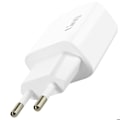 Miniatyrbillede 4 af 5: Lader til stikkontakt med dobbelt USB 10,5 W kompakt format LinQ hvid Vit