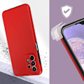 Pikkukuva 3 / 5: AVIZAR kokovartalokuori Samsung Galaxy A23:lle - punainen - 360° suoja Röd