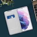 Miniatyrbild 4 av 4: Etui - Samsung - Galaxy S21 Plus - Smart flip - Grå - Hård silikonfölje Grå