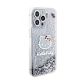 Pikkukuva 4 / 6: Puhelinkuori - Hello Kitty - iPhone 15 Pro Max - Hopea - Nestemäinen glitter - Jäykkä Pengar